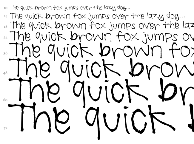 Summer Handwriting font waterfall